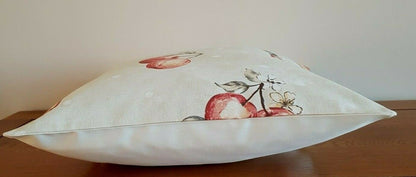 Cushion Cover Red Beige Green Apple Leaf Design 10" 12" 14" 16" 17" 18" 20" 22" 24" 26" 100% Cotton Handmade - CushionCoverAndDecor