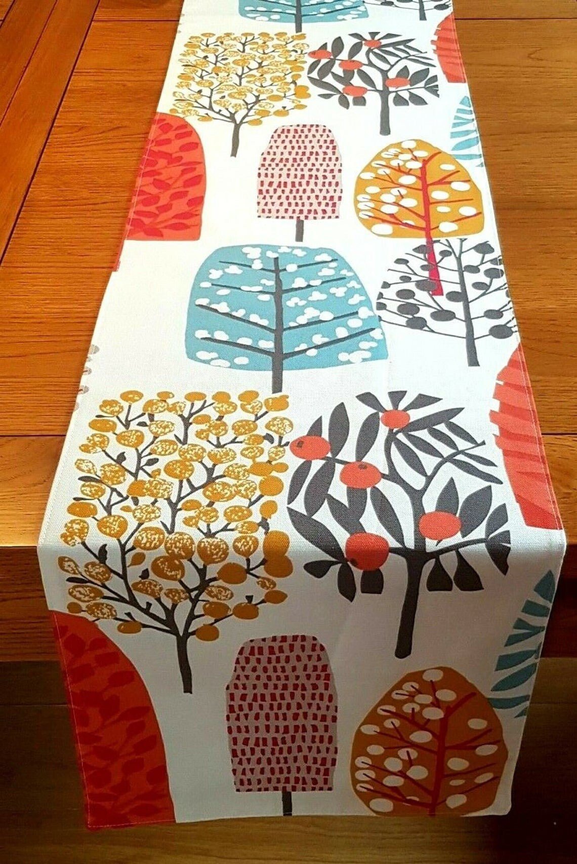 Cushion Cover Spice Orange Tree Blossom Design 10" 12" 14" 16" 17" 18" 20" 22" 24" 26" Clarke & Clarke Handmade 100% Cotton - CushionCoverAndDecor