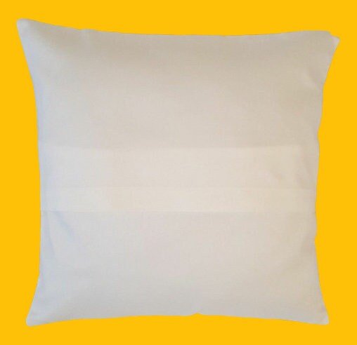 Cushion Cover Yellow Mustard White Design 10" 12" 14" 16" 17" 18" 20" 22" 24" 26" Handmade 100% Cotton - CushionCoverAndDecor