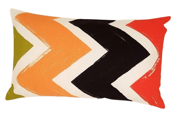 Cushion Covers ZigZag Red Black Orange Green - CushionCoverAndDecor