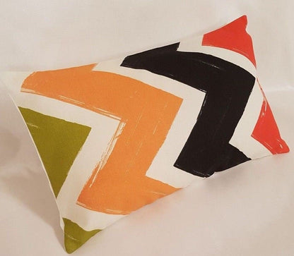 Cushion Covers ZigZag Red Black Orange Green - CushionCoverAndDecor