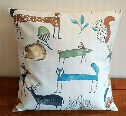 Cushion Pillow Cover Beige "Oh My Deer Colonial " Design ,Decorative Cushion , Throw Pillow , 10" 12 " 14" 16" 17" 18" 20" 22" 24" 26" - CushionCoverAndDecor