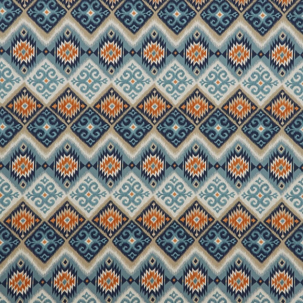 Cushion Pillow Decorative Cover 10" 12" 14" 16" 17" 18" 20" 22" 24" 26" iLiv Navajo Aztec Indigo Teal Blue Orange Handmade 100% Cotton - CushionCoverAndDecor