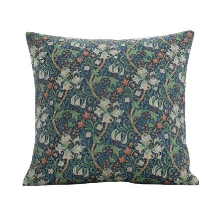 William Morris Golden Lily Floral Jewel Cushion Cover