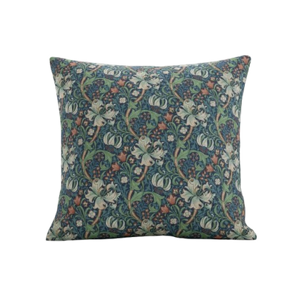 William Morris Golden Lily Floral Jewel Cushion Cover