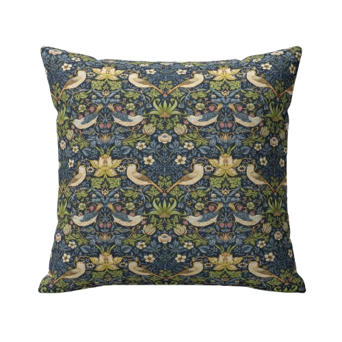 William Morris Kissenbezug mit Herbstblumenmuster