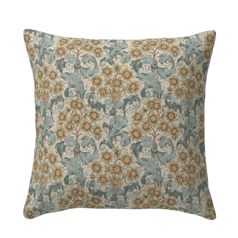 William Morris Kissenbezug mit Herbstblumenmuster