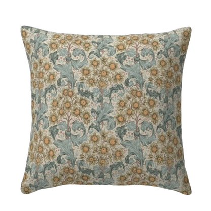 William Morris Kissenbezug mit Herbstblumenmuster