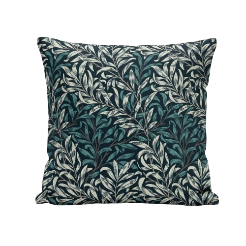 William Morris Willow Bough Dark Teal Cushion Cover