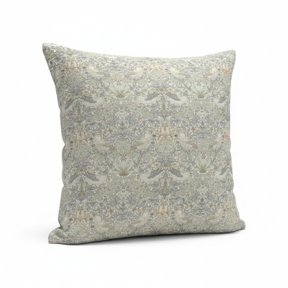 William Morris Strawberry Thief Natural Cushion Cover