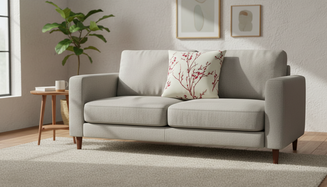 Laura Ashley Pussy Willow Cranberry Cushion Cover