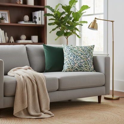 William Morris Willow Bough Seafoam Cushion Cover