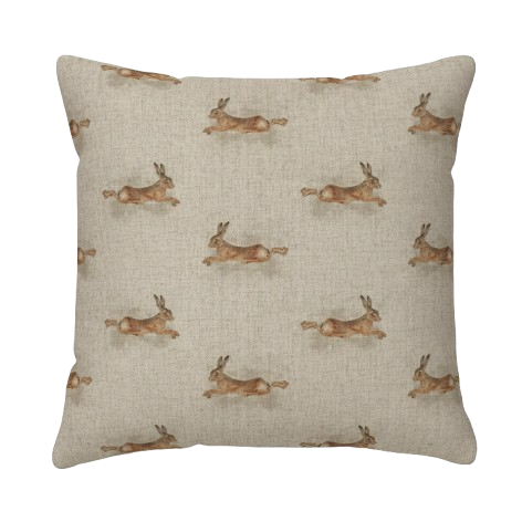 Kissenbezug „Springende Hasen“, beige