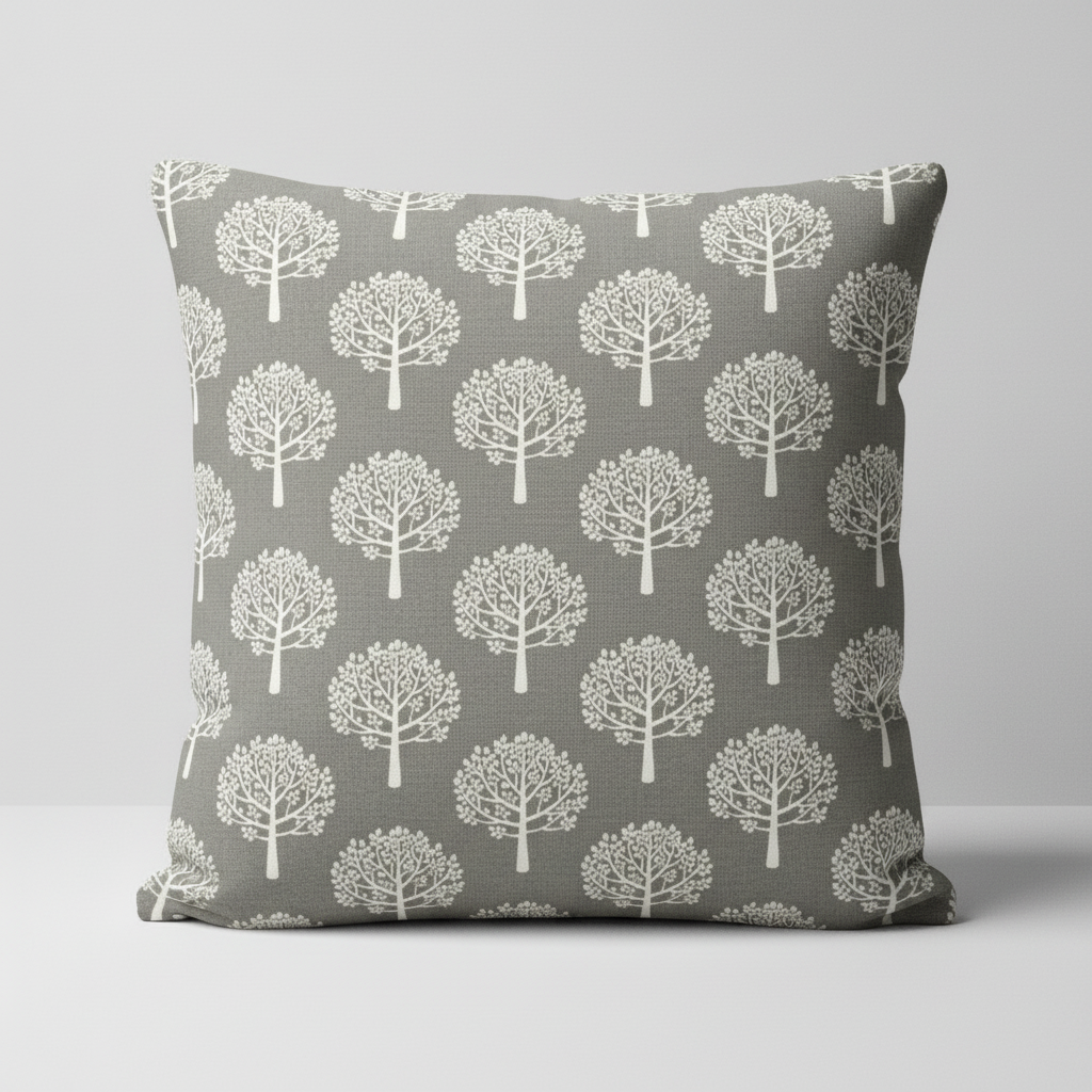 Mulberry Trees Dove Beige Cushion Cover