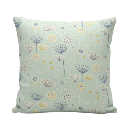 Scandi Floral Bergen Seafoam Cushion Cover