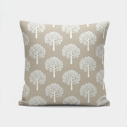 Mulberry Trees White Cushion Cover