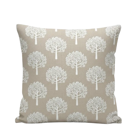 Mulberry Trees White Cushion Cover