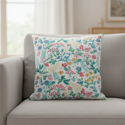 Cath Kidston Gartenrose Mehrfarbiger roter Kissenbezug