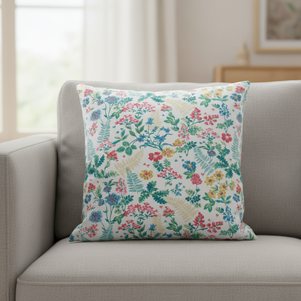 Cath Kidston Gartenrose Mehrfarbiger roter Kissenbezug