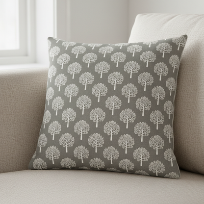 Mulberry Trees Dove Beige Cushion Cover