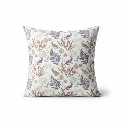 Kielder Hare Natural Cushion Cover