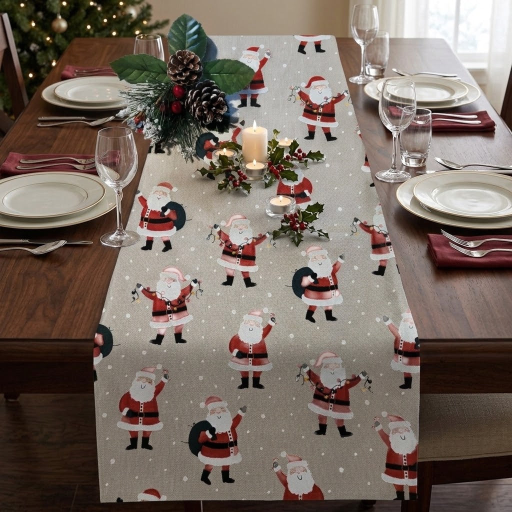 Father Christmas Santa Table Runner