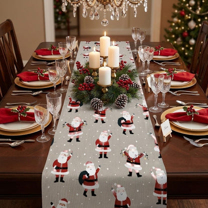 Father Christmas Santa Table Runner