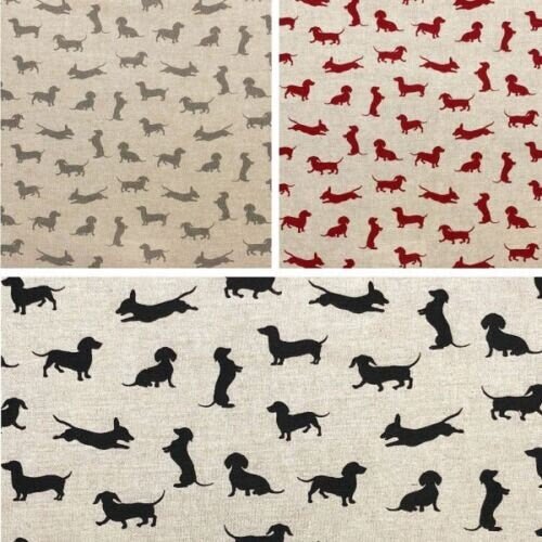 Dachshund Dog Tablecloth , Linen Look Cotton Tablecloth , Dogs Tablecloth ,Tablecloth UK , - CushionCoverAndDecor