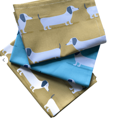 Dachshund Sausage Dog Fabric Napkins , Cloth Napkins - CushionCoverAndDecor