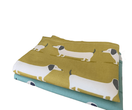 Dachshund Sausage Dog Tea Towels , Kitchen Towels . - CushionCoverAndDecor