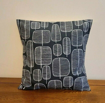 Decorative Cushion Cover MissPrint Little Trees Charcoal Black White Design 12" 14" 16" 17" 18" 20" 22" 24" 26" Handmade 100% Cotton - CushionCoverAndDecor