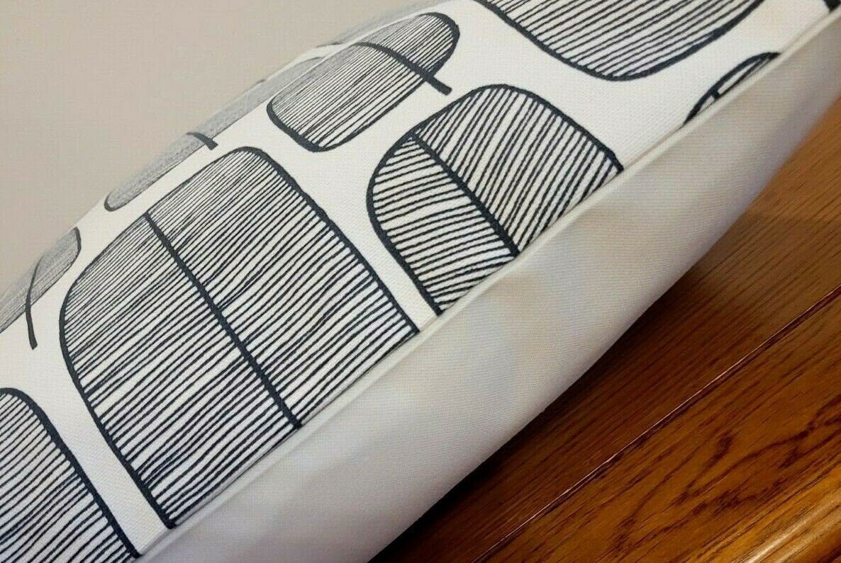 Decorative Cushion Cover MissPrint Little Trees Monochrome Black White Design 10" 12" 14" 16" 17" 18" 20" 22" 24" 26" Handmade 100% Cotton - CushionCoverAndDecor