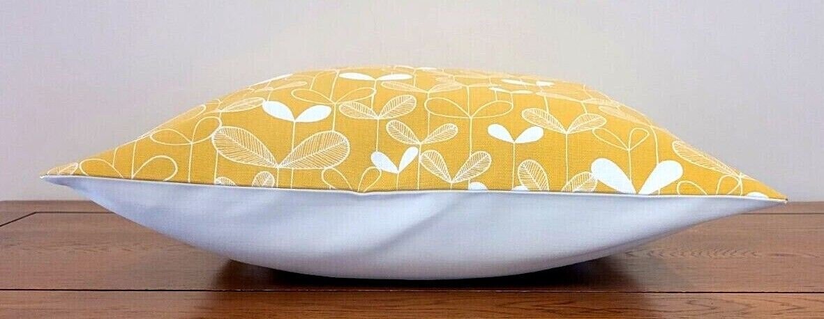 Decorative Cushion Cover MissPrint Saplings Sunflower Yellow Ochre Design 10" 12" 14" 16" 17" 18" 20" 22" 24" 26" Handmade 100% Cotton - CushionCoverAndDecor