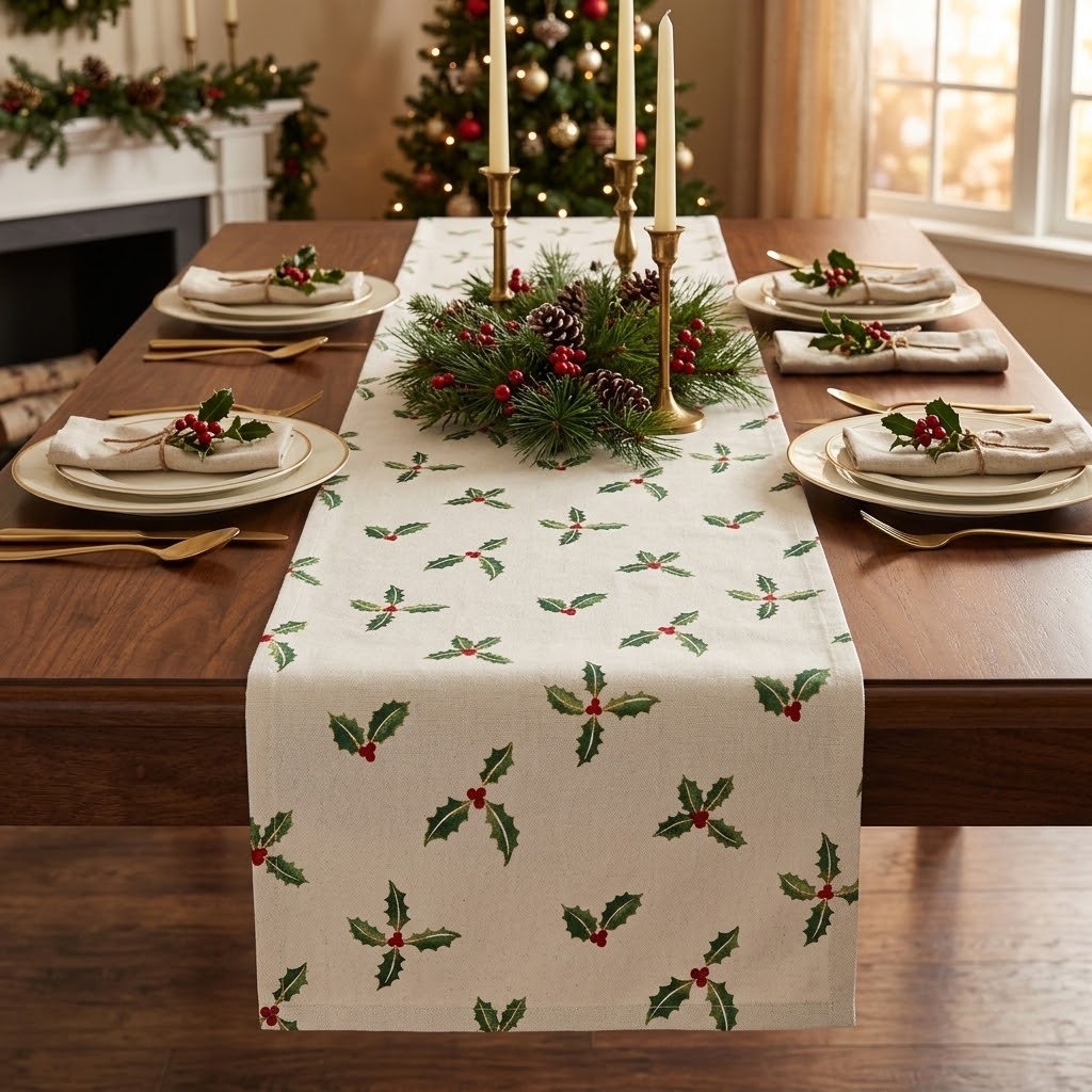 Sophie Allport Tischläufer „Zuhause zu Weihnachten“