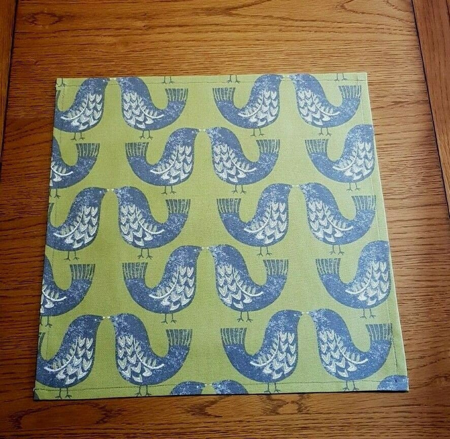 Fabric Napkins , Robin Fabric Napkins , Cotton Napkins , Fabric Napkin Set , Tableware , Birds Table Linen , Cloth Napkins - CushionCoverAndDecor