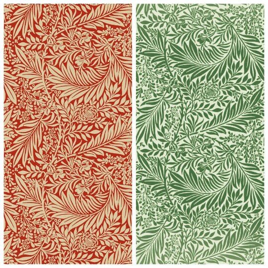 Fabric Napkins William Morris Larkspur Floral Leaf Design 16"x16" Set of 2, 4 , 6 100% Cotton Handmade - CushionCoverAndDecor