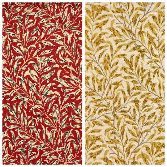 Fabric Napkins William Morris Willow Design 16"x16" Set of 2, 4 , 6 , 8 100% Cotton Handmade - CushionCoverAndDecor