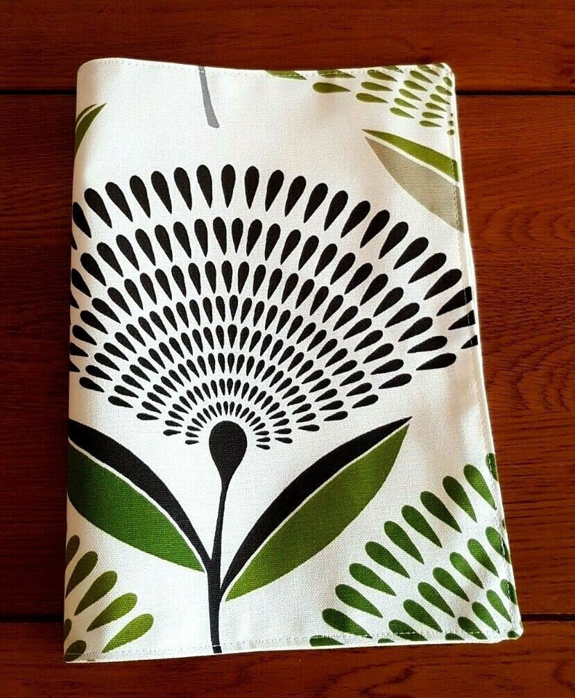 Fabric Placemats Lime Green Grey Dandelion Design 12"x17" Prestigious Textiles 100% Cotton Handmade - CushionCoverAndDecor