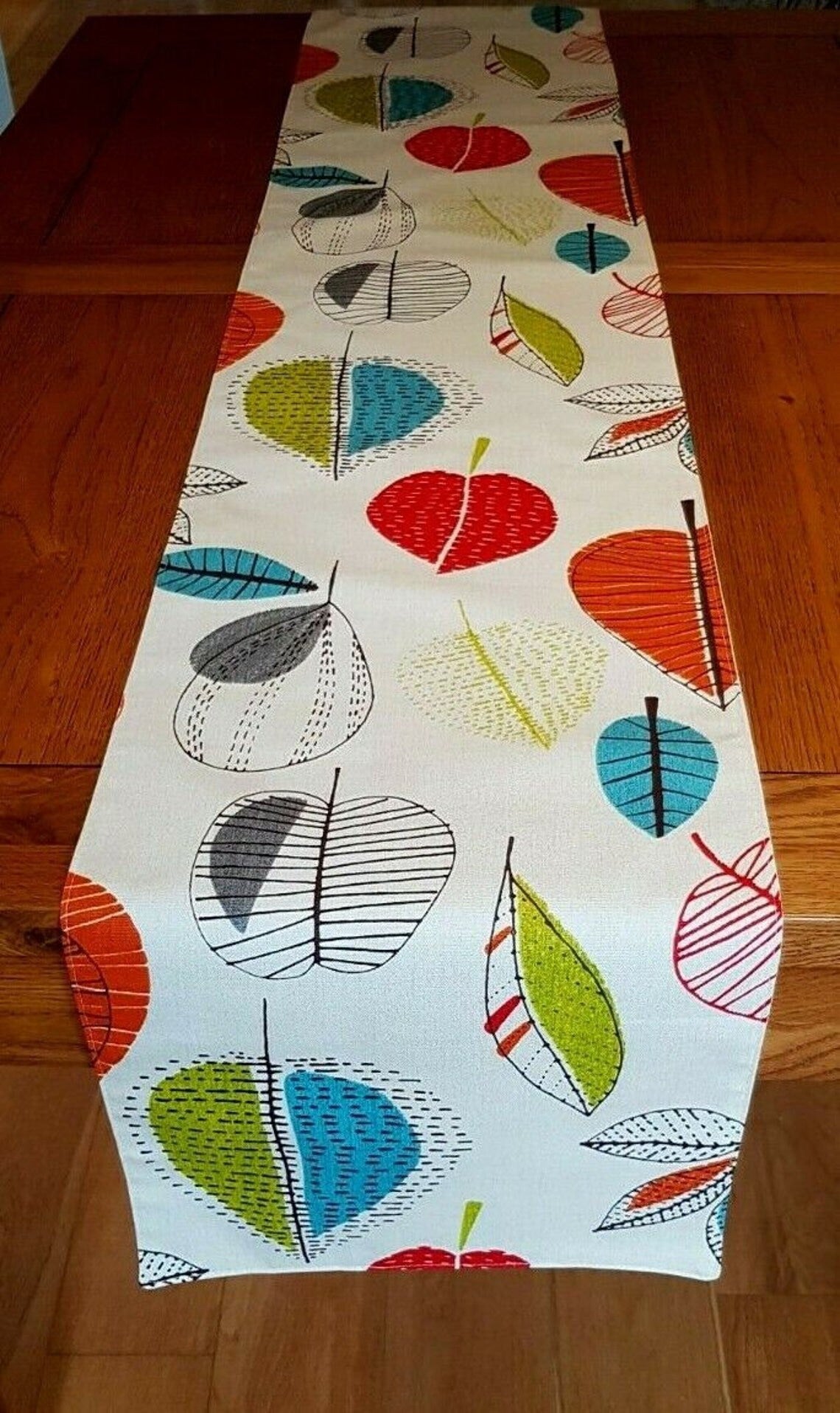 Fabric Placemats Maple Apple Leaf Red Green Black Design 12"x17" Prestigious Textiles 100% Cotton Handmade - CushionCoverAndDecor