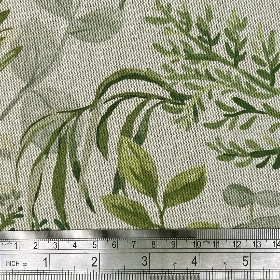 Floral Tablecloth , Leaves Tablecloth , Green Grey Linen Tablecloth , Floral Linen Look Tablecloth , Tablecloth UK - CushionCoverAndDecor