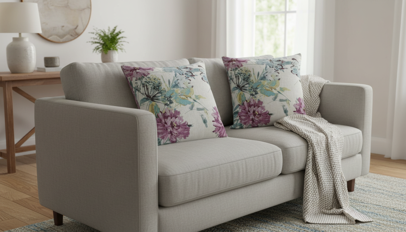 Laura Ashley Cosmos Multi Kissenbezug in verschiedenen Größen