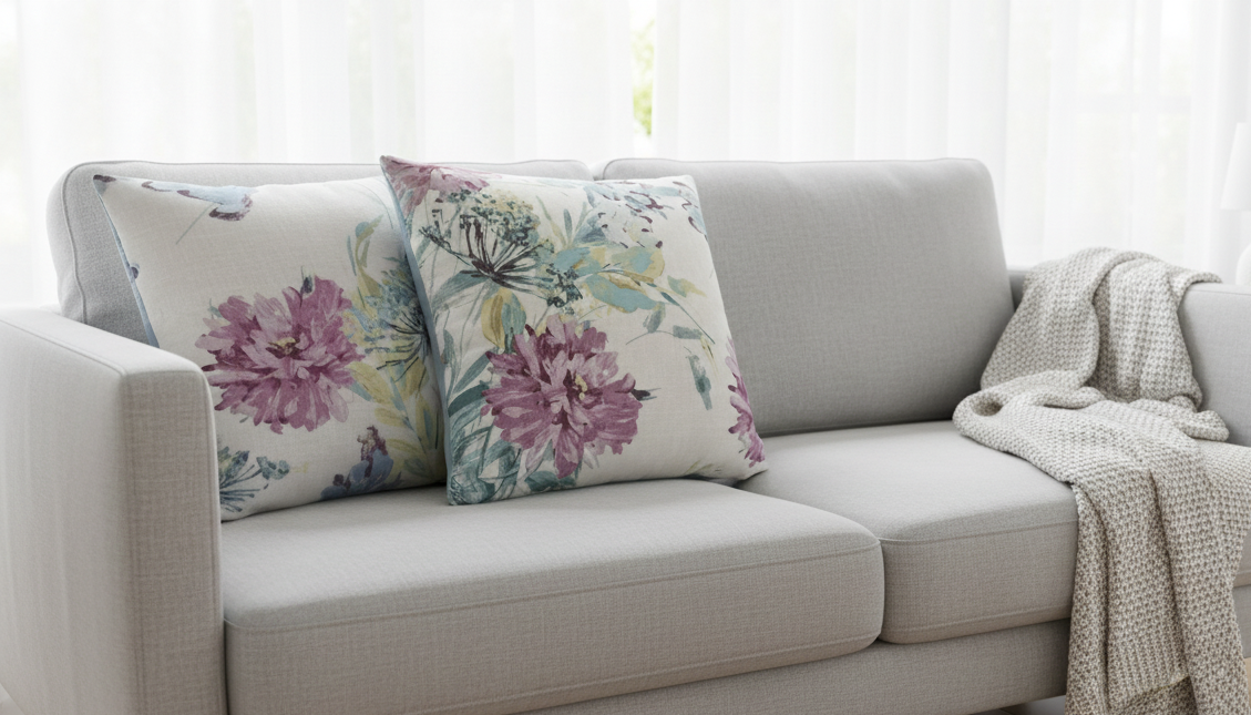 Laura Ashley Cosmos Multi Kissenbezug in verschiedenen Größen