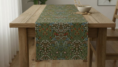 Tischläufer, Servietten mit springenden Hasen, Naturbeige-Design, Ostertischläufer, Größen: 91 cm, 122 cm, 137 cm, 152 cm, 163 cm, 183 cm, 213 cm, 244 cm, 264 cm, Handgefertigt aus 100 % Baumwolle