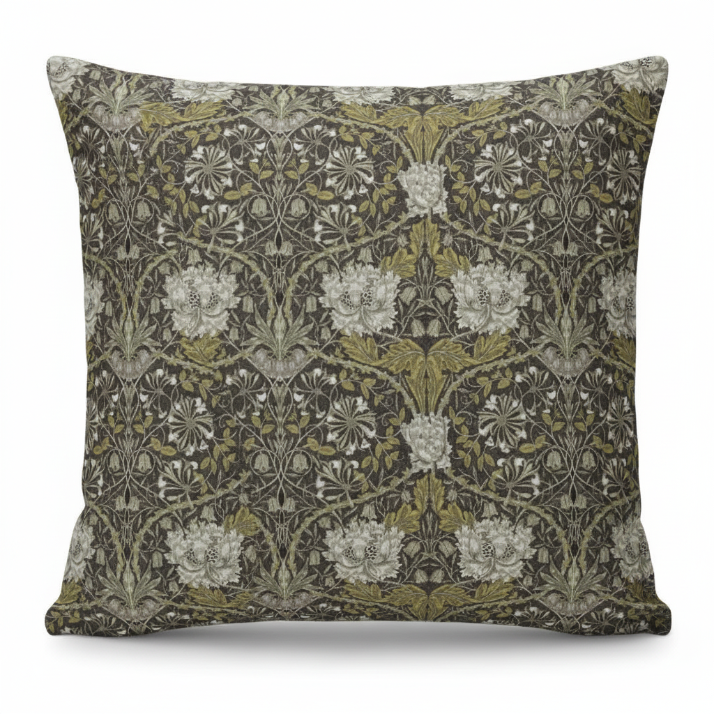 William Morris Kissenbezug mit Herbstblumenmuster