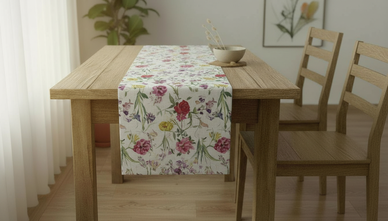 Runner da tavolo, tovaglioli Leaping Hares Natural Beige Design, Runner da tavolo pasquale 36" 48" 54" 60" 64" 72" 84" 96" 104" Fatto a mano 100% cotone