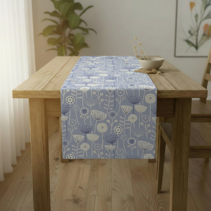 Tischläufer, Servietten mit springenden Hasen, Naturbeige-Design, Ostertischläufer, Größen: 91 cm, 122 cm, 137 cm, 152 cm, 163 cm, 183 cm, 213 cm, 244 cm, 264 cm, Handgefertigt aus 100 % Baumwolle
