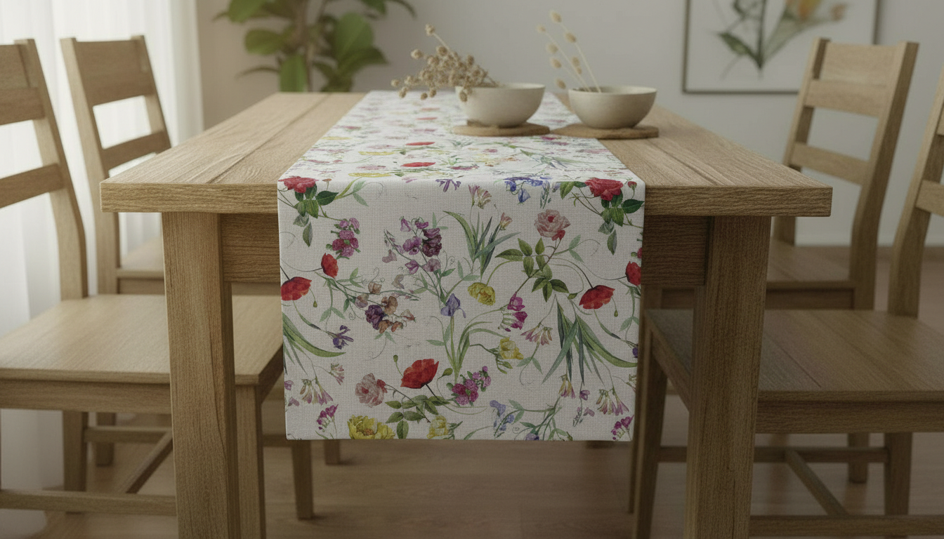 Runner da tavolo, tovaglioli Leaping Hares Natural Beige Design, Runner da tavolo pasquale 36" 48" 54" 60" 64" 72" 84" 96" 104" Fatto a mano 100% cotone
