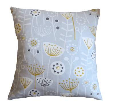 Fryetts Bergen Grey Cushion Cover , Scandi Grey Pillow Cover , Decorative Cushion , Flower Cushion Cover , Throw Pillow , Cushion Cover UK - CushionCoverAndDecor