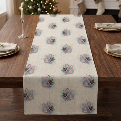 Festive Candy & Gingerbread Man Christmas Table Runner