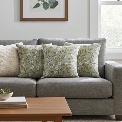 Acorn Trail Sage Green Cushion Cover